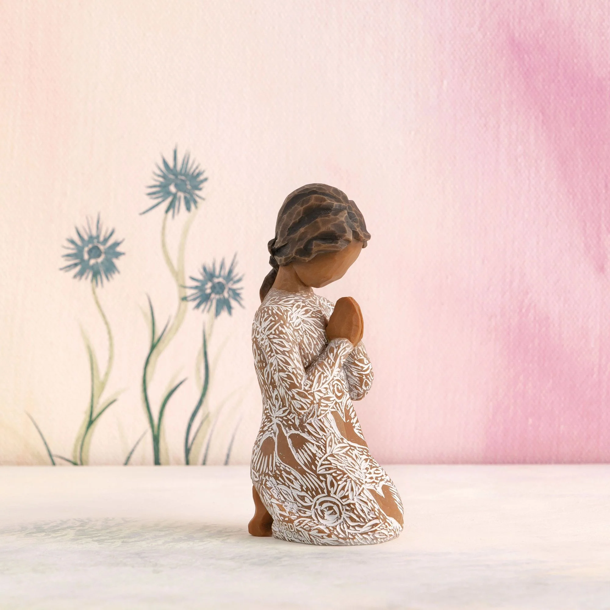 Prayer of Peace (Darker Skin and Hair) by Willow Tree - Image 10